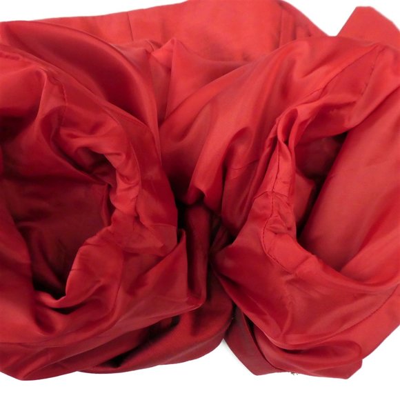 Vintage 90s Y2K Red Blazer Red Rhinestone Jewel Stone Buttons Lined Princess 6 - Picture 12 of 14